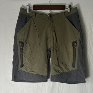 REI Men's Cargo Shorts in Olive and Gray